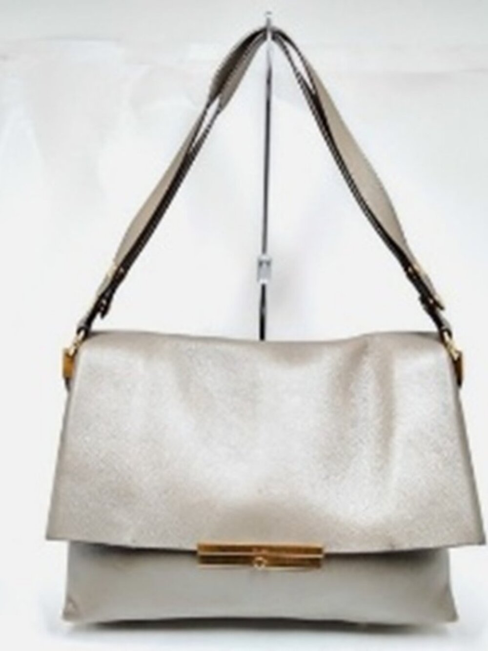 Celine Blade Grey Leather Shoulder Bag
